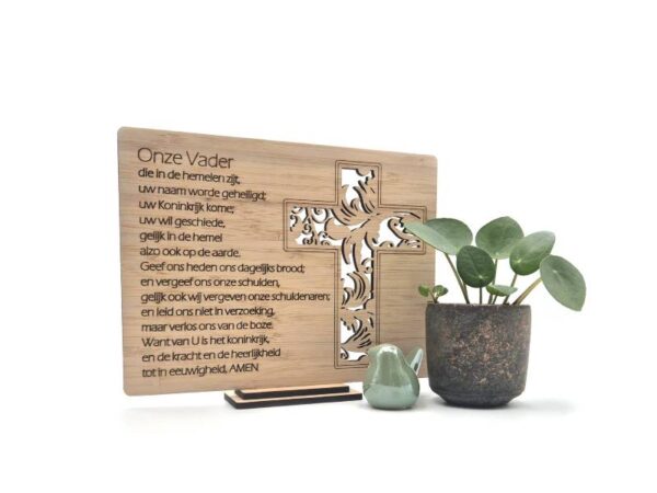 Het Onze Vader bemoedigingsbord