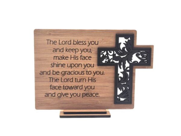 Origineel cadeau voor dopen of belijdenis met de zegenbede uit Numeri, and give you peace.