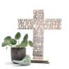 Houten kruis met Het Onze Vader