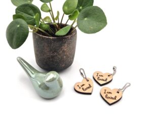 I am loved - Set van 3 sleutelhangers