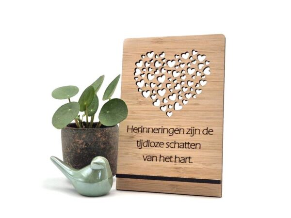 Houten herinneringscadeau