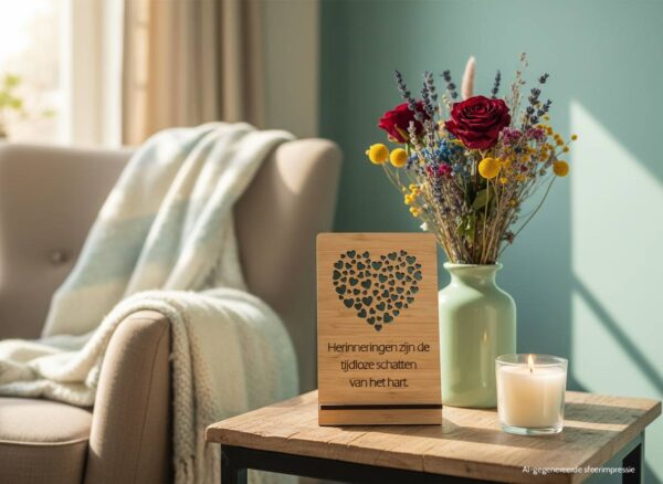 Houten herinneringscadeau